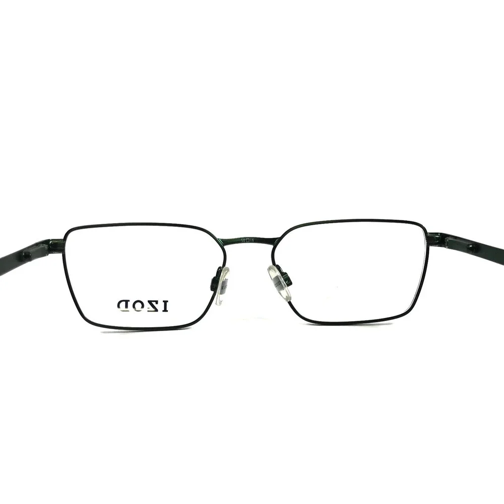 IZOD Eyeglasses Frames IZ2123 GREEN SLATE Rectangle Wire Rim 50-16-140